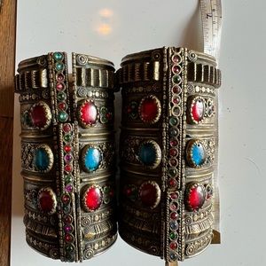 Two gorgeous cuff, bracelets from India